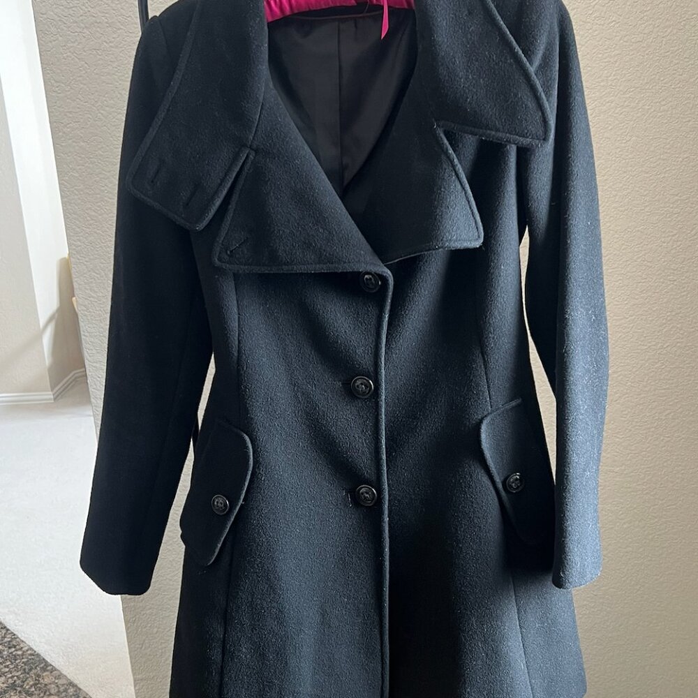Black Wool Coat DKNY
